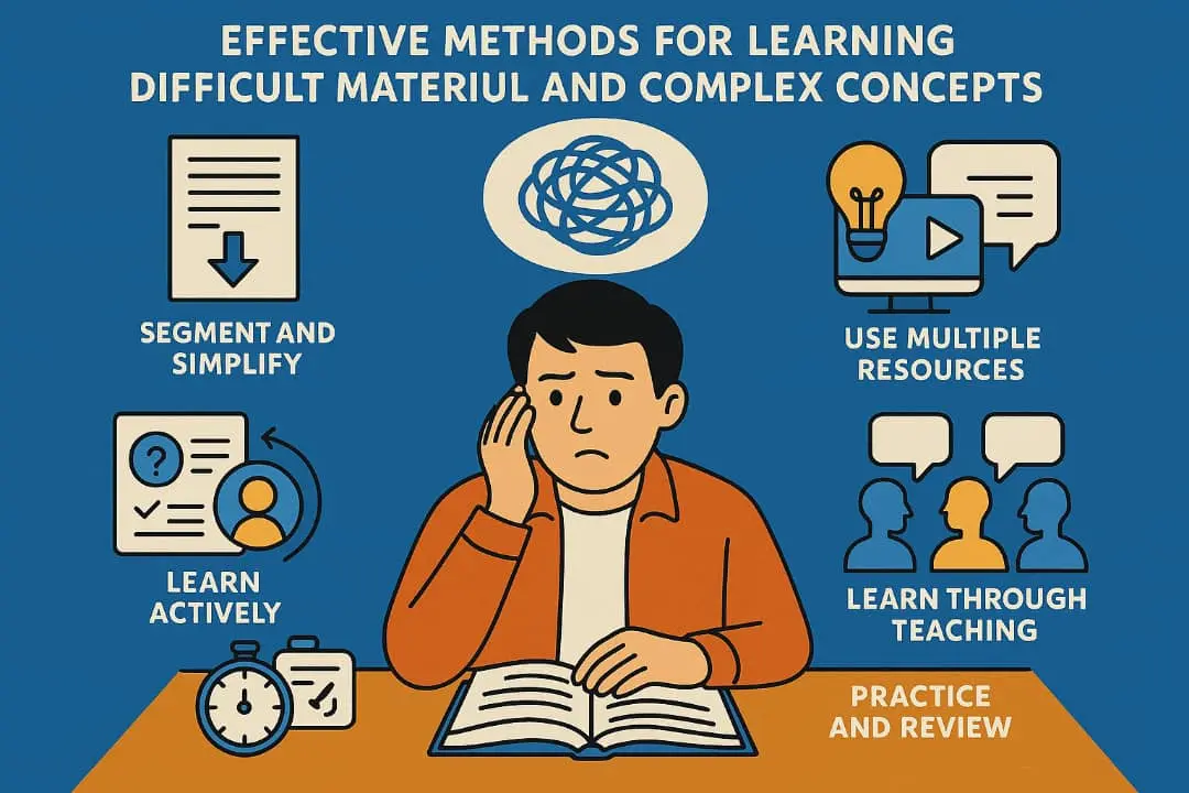 یادگیری مطالب سخت و مفاهیم دشوار یادگیری مطالب سخت و مفاهیم دشوار